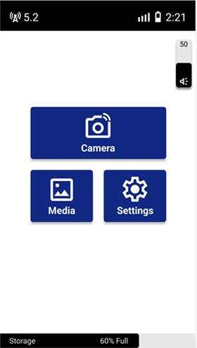 Wireframe of the home screen