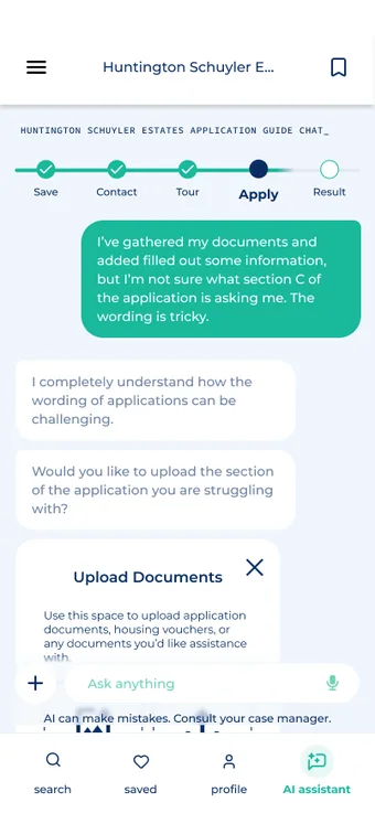 Upload documents dialog