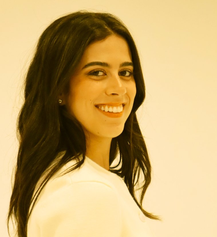 Portrait of Cecile smiling